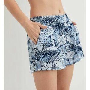 Aerie Blue palm print shorts XXL
